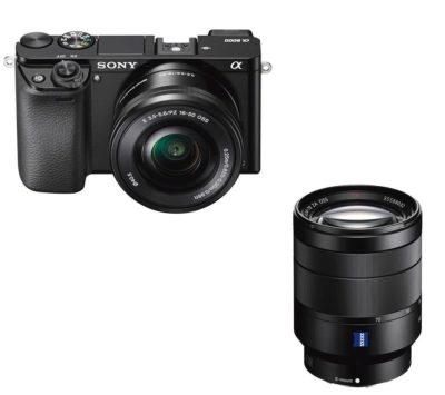 SONY a6000 Mirrorless Camera with 16-50 mm f/3.5-5.6 & 24-70 mm f/4 Lens Bundle